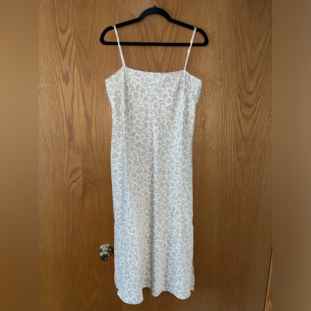 Cream floral dress